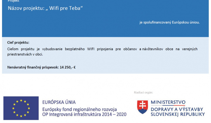  Projekt Wifi pre Teba 