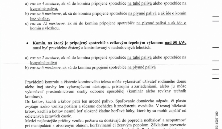 Fotka - Začína vykurovacie obdobie a s ním aj zvýšené nebezpečenstvo vzniku požiarov